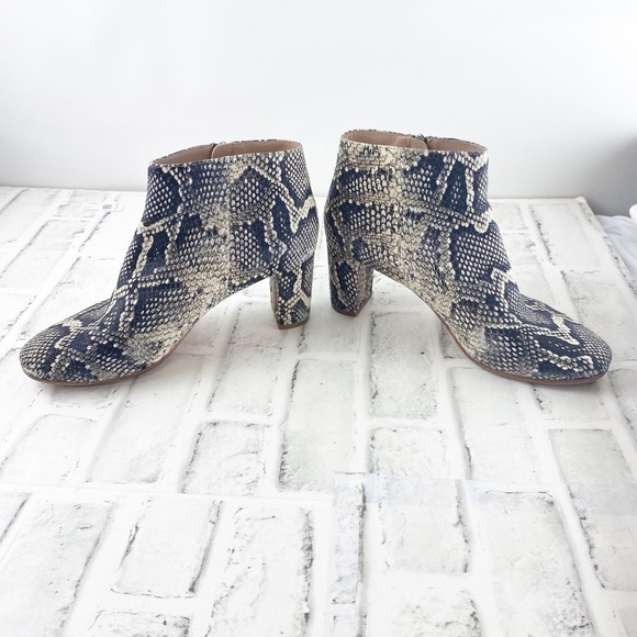 Loeffler Randall Leather Snakeskin Ankle boots - Picture 4 of 8